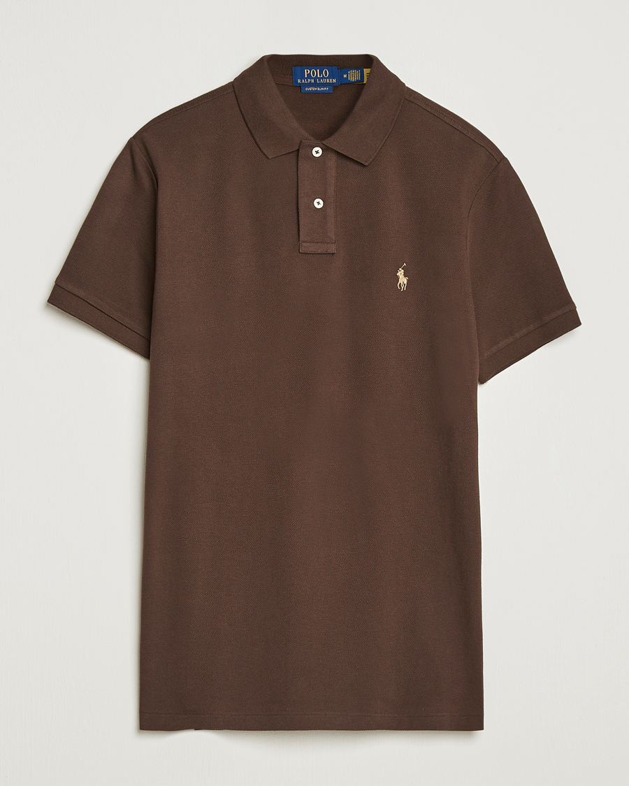 Herren | Poloshirts | Polo Ralph Lauren | Custom Slim Fit Polo Nutmeg Brown