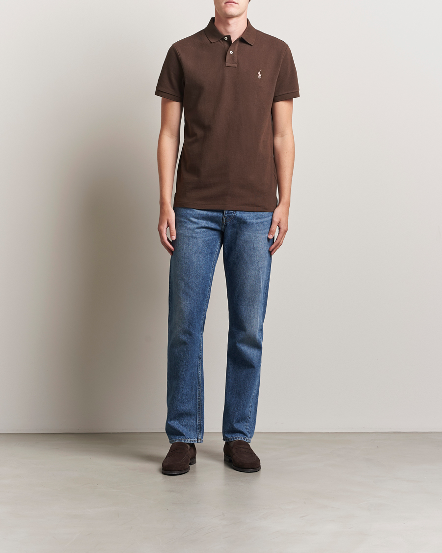Herren | Poloshirts | Polo Ralph Lauren | Custom Slim Fit Polo Nutmeg Brown