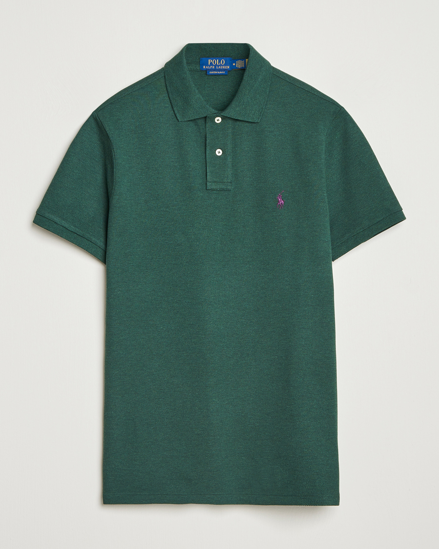 Herren | Poloshirts | Polo Ralph Lauren | Custom Slim Fit Polo Scotch Pine Heather