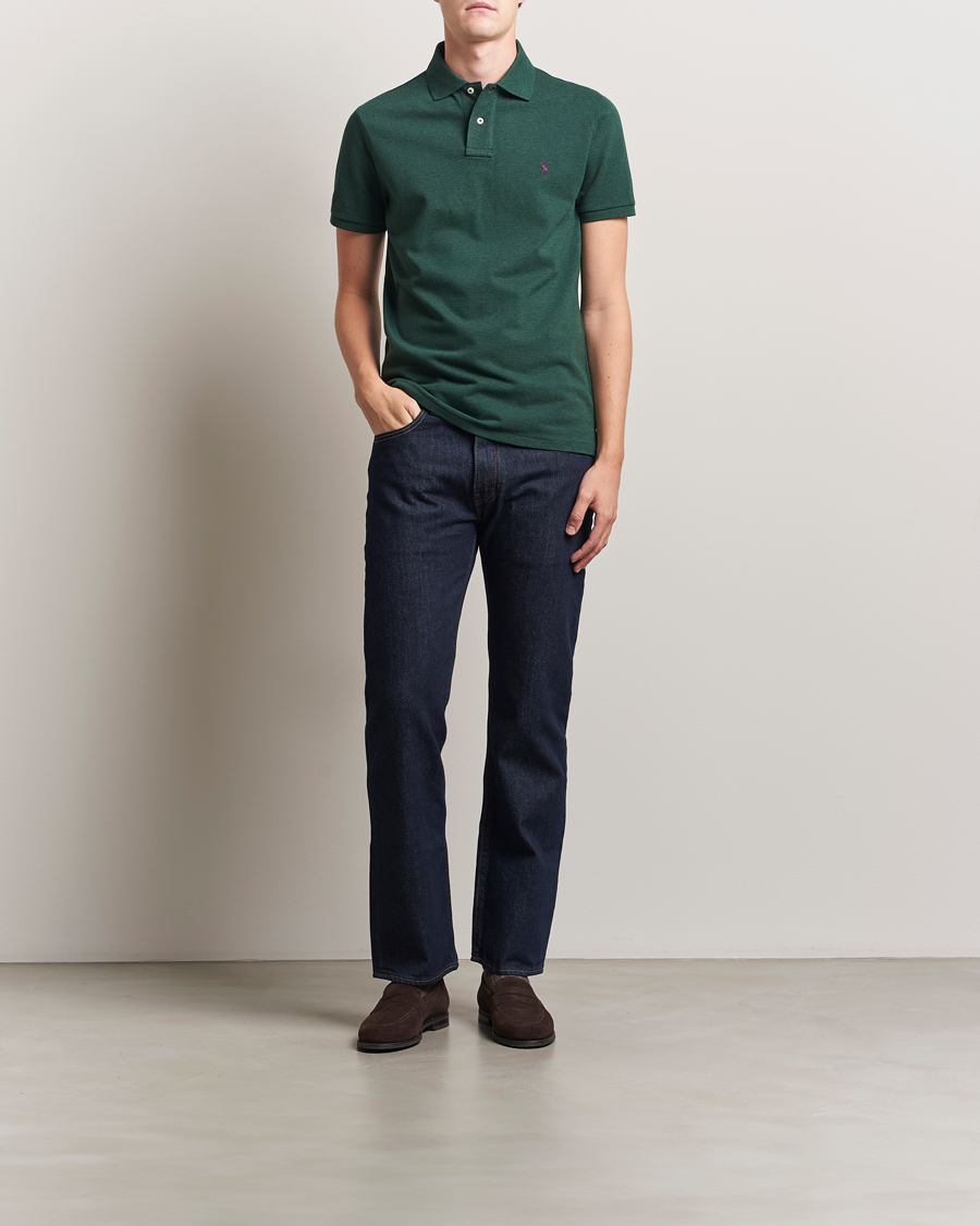 Herren | Poloshirts | Polo Ralph Lauren | Custom Slim Fit Polo Scotch Pine Heather