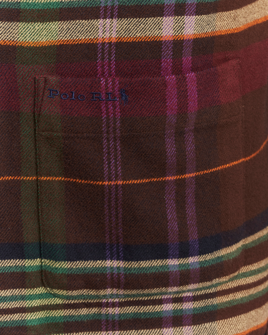 Herren | Hemden | Polo Ralph Lauren | Brushed Flannel Pocket Shirt Brown/Green