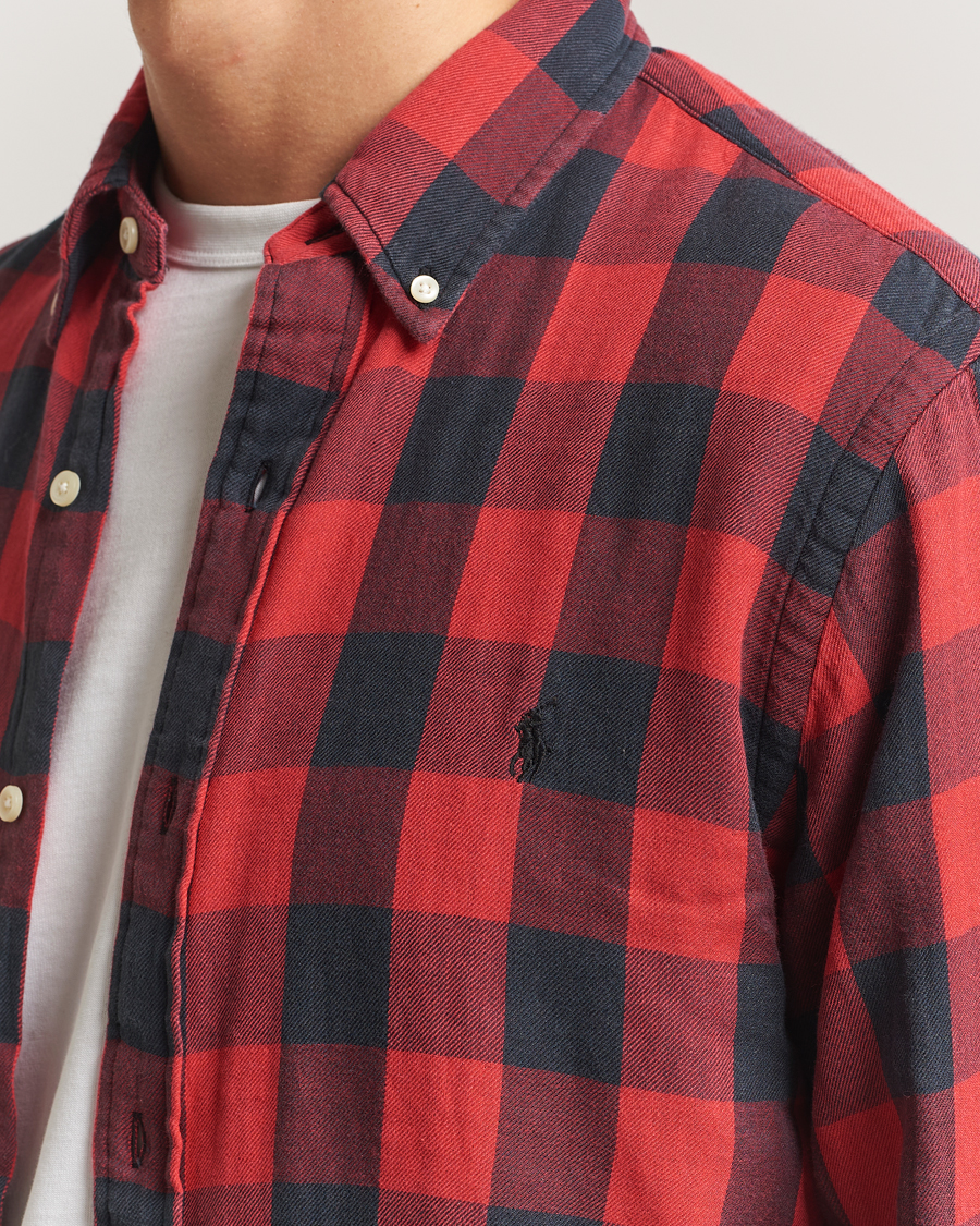 Herren | Hemden | Polo Ralph Lauren | Custom Fit Double Faced Checked Shirt Red/Black