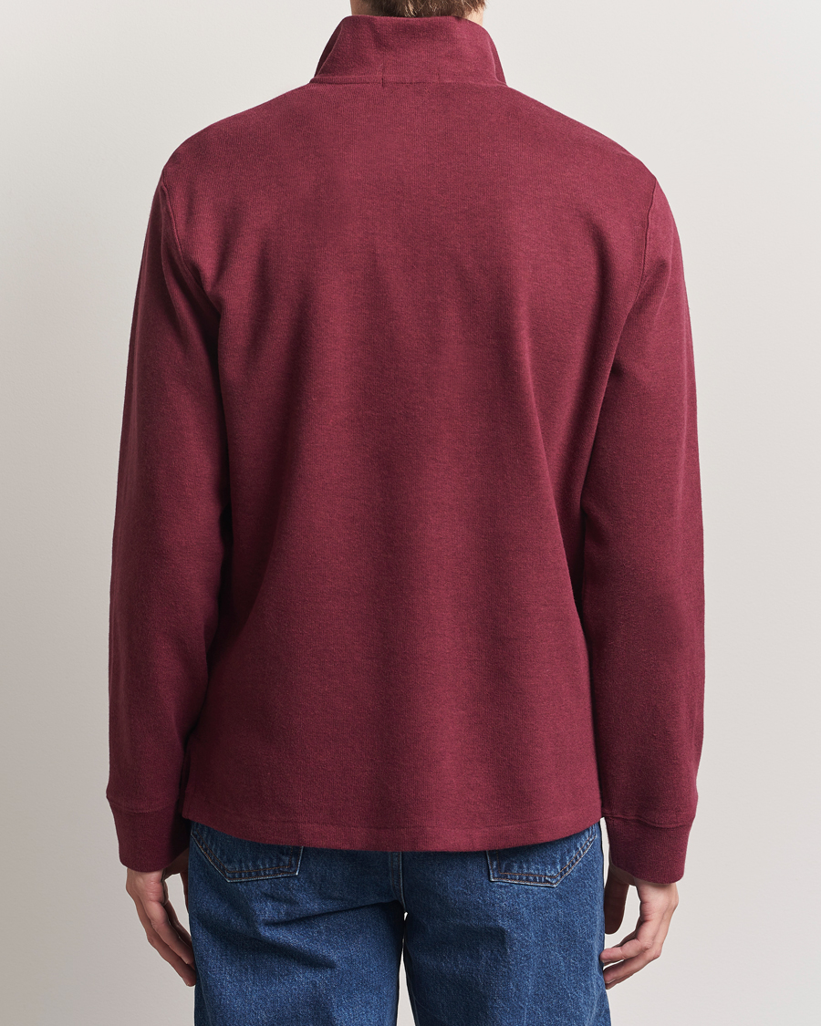 Herren | Pullover | Polo Ralph Lauren | Double Knit Jaquard Half Zip Sweater Wine Heather