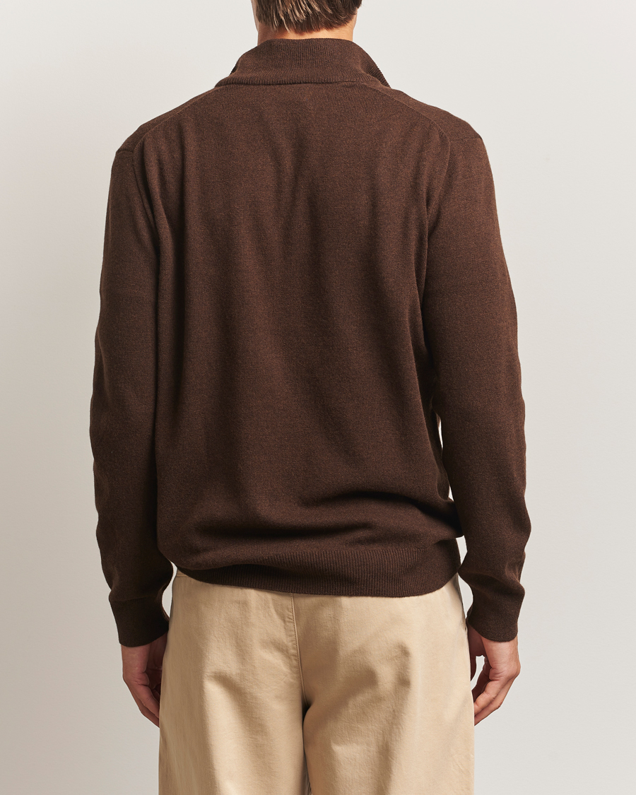 Herren | Pullover | Polo Ralph Lauren | Merino Half-Zip Sweater Cacao Brown Heather
