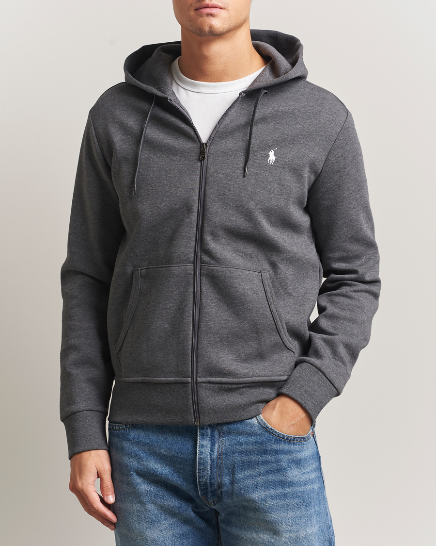 Herren | Pullover | Polo Ralph Lauren | Double Knitted Full-Zip Hoodie Barclay Heather