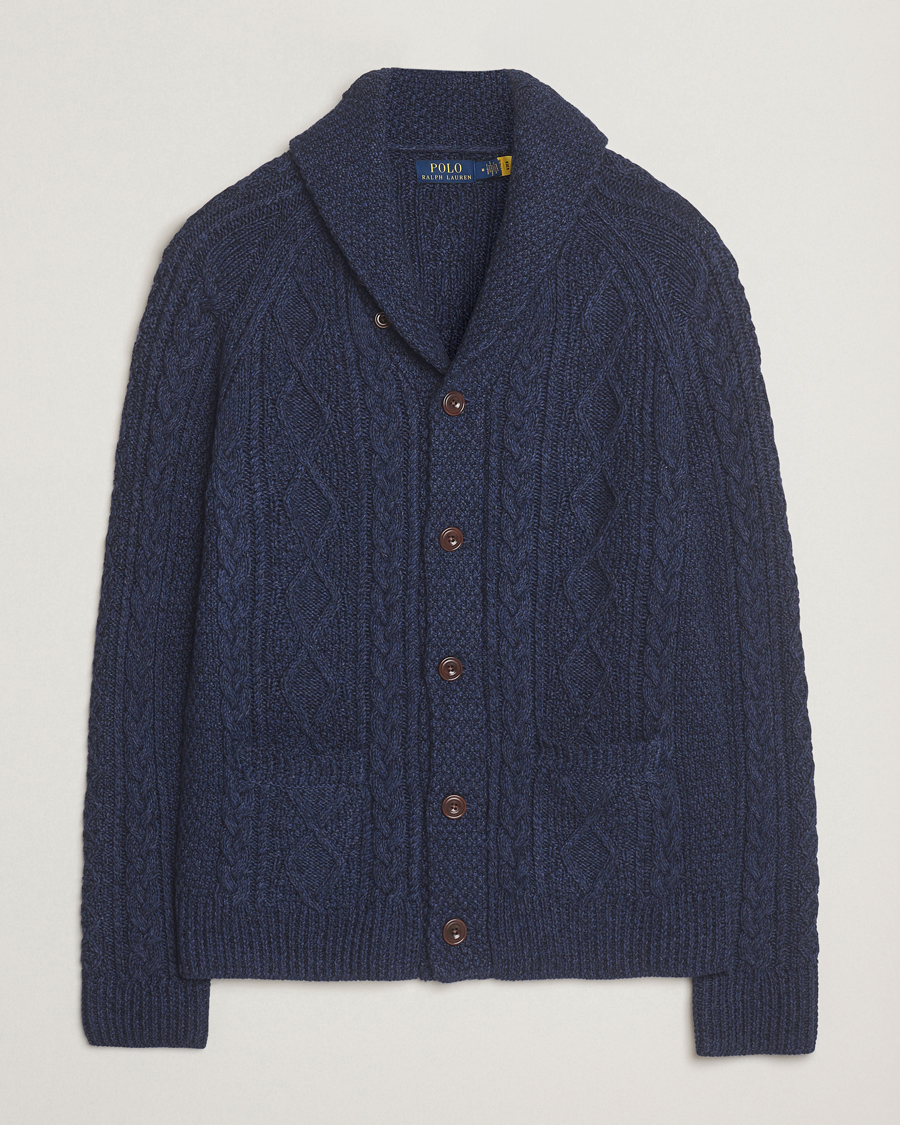 Herren | Pullover | Polo Ralph Lauren | Cotton Shawl Cardigan Navy Heather