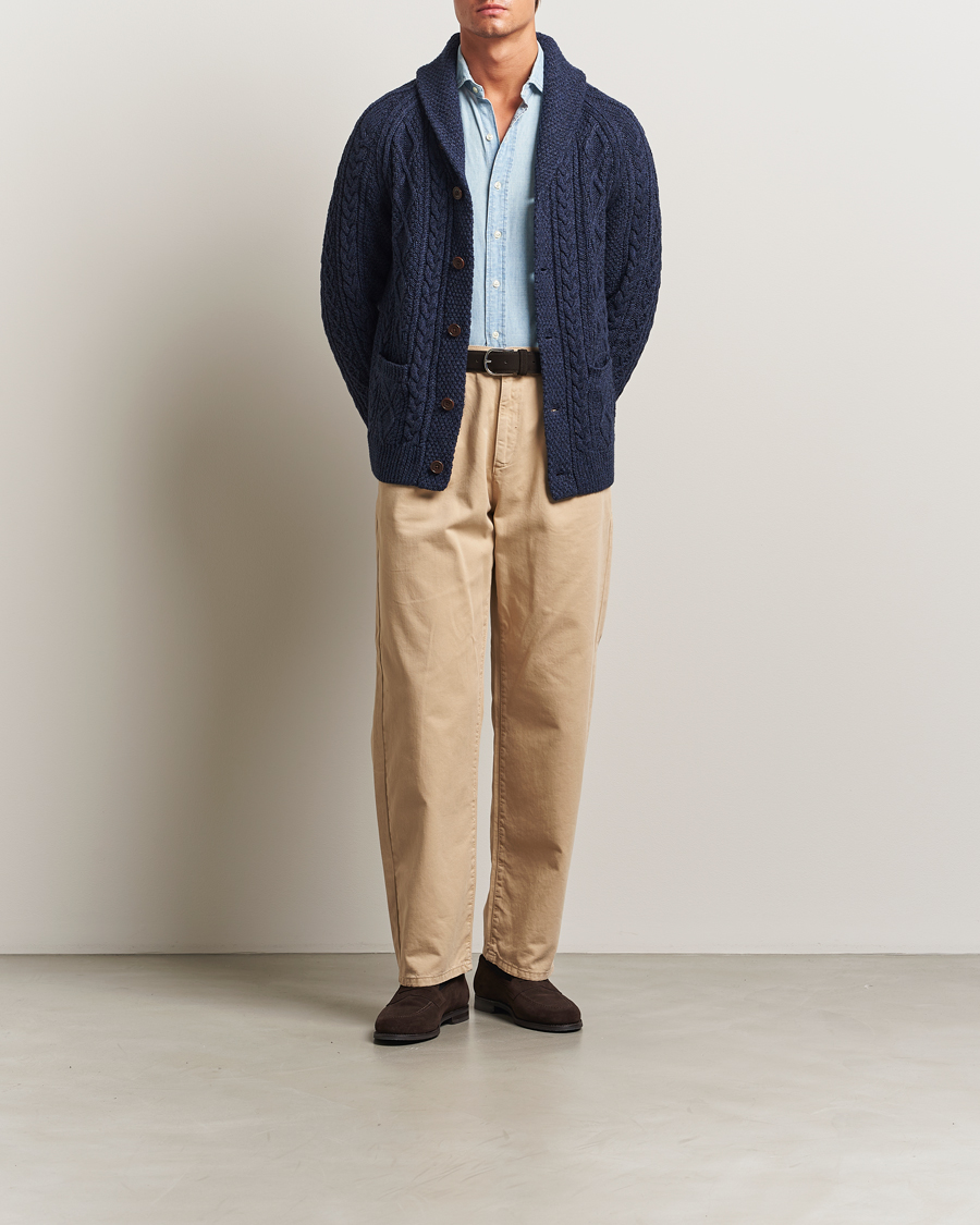 Herren | Pullover | Polo Ralph Lauren | Cotton Shawl Cardigan Navy Heather