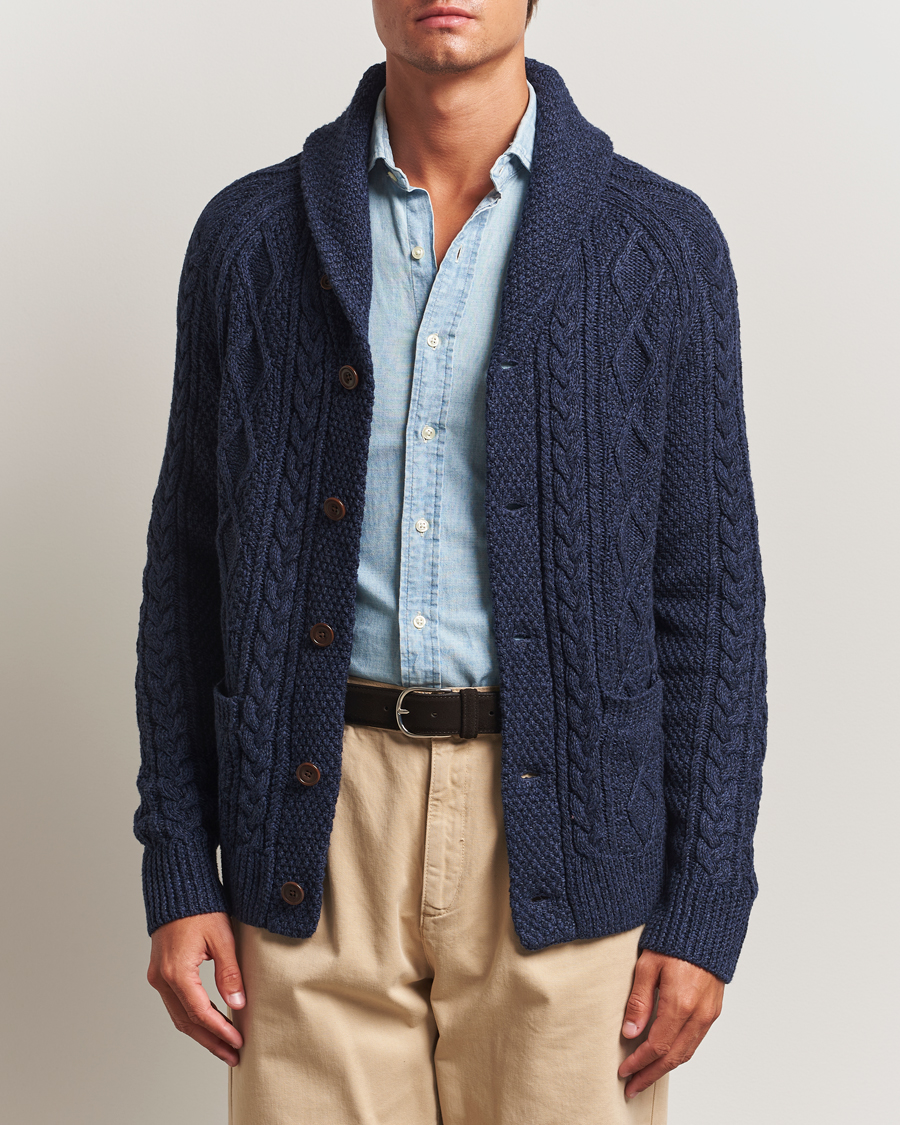 Herren | Pullover | Polo Ralph Lauren | Cotton Shawl Cardigan Navy Heather