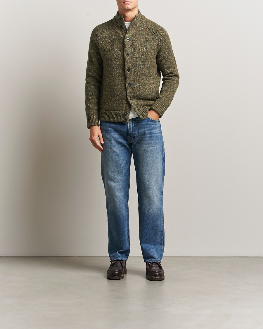 Herren | Pullover | Polo Ralph Lauren | Wool Blend Button Cardigan Olive Marl