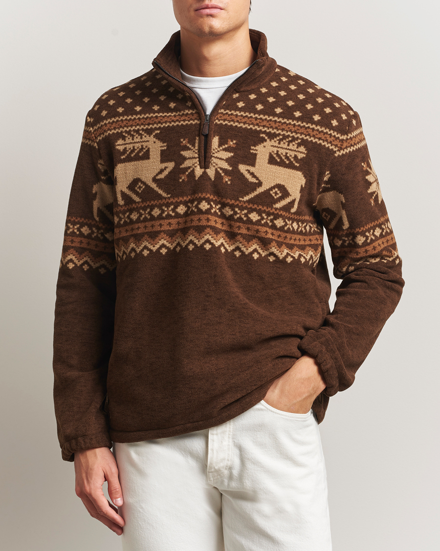 Herren | Pullover | Polo Ralph Lauren | Vintage Fairisle Half Zip Fleece Cascadia