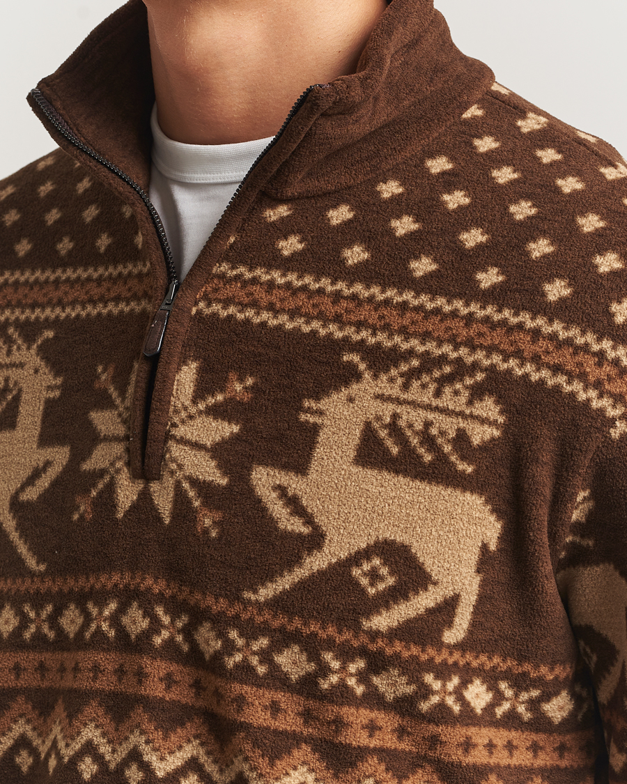 Herren | Pullover | Polo Ralph Lauren | Vintage Fairisle Half Zip Fleece Cascadia