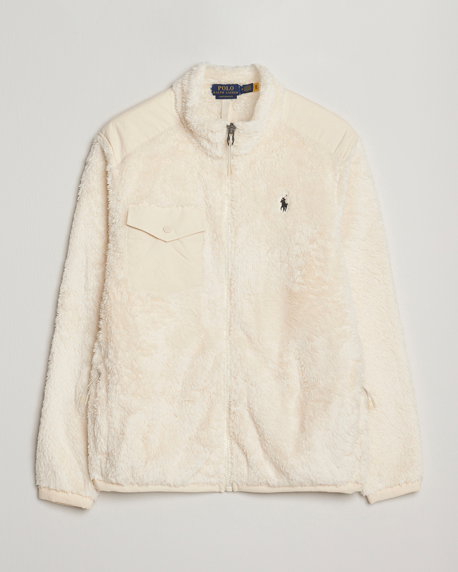 Herren | Pullover | Polo Ralph Lauren | Curly Hi-Pile Full Zip Andover Cream