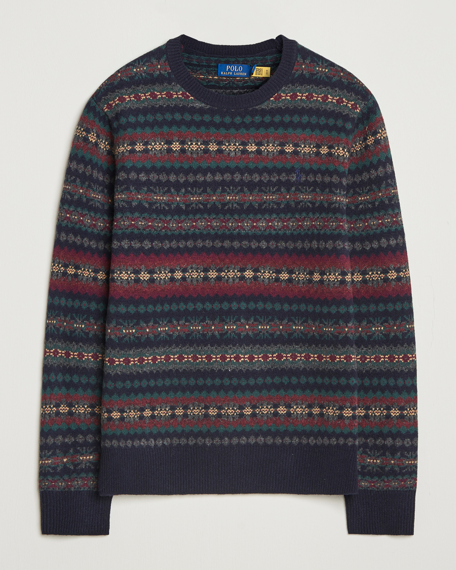 Herren | Pullover | Polo Ralph Lauren | Fairisle Wool Sweater Navy Combo