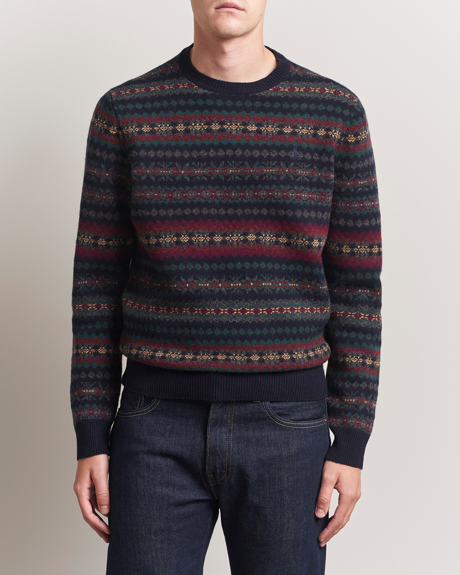 Herren | Pullover | Polo Ralph Lauren | Fairisle Wool Sweater Navy Combo