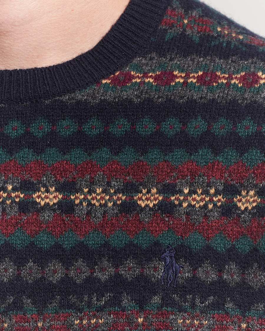 Herren | Pullover | Polo Ralph Lauren | Fairisle Wool Sweater Navy Combo