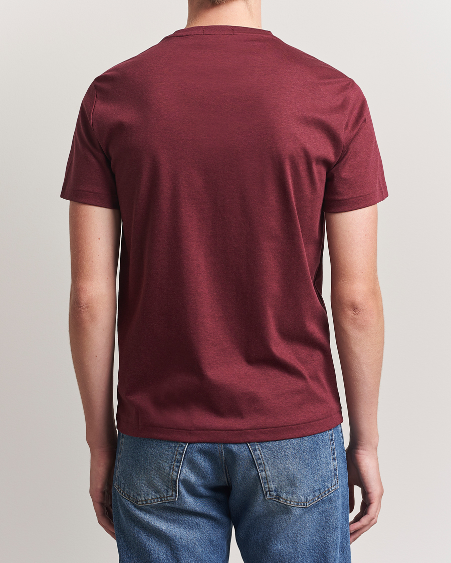 Herren | T-Shirts | Polo Ralph Lauren | Luxury Pima Cotton Crew Neck T-Shirt Wine Heather