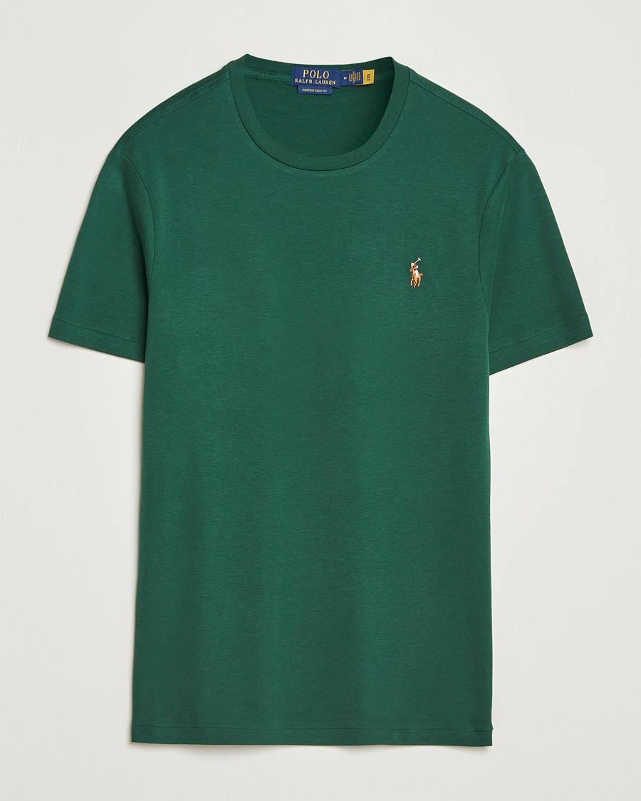 Herren | T-Shirts | Polo Ralph Lauren | Luxury Pima Cotton Crew Neck T-Shirt Vintage Pine