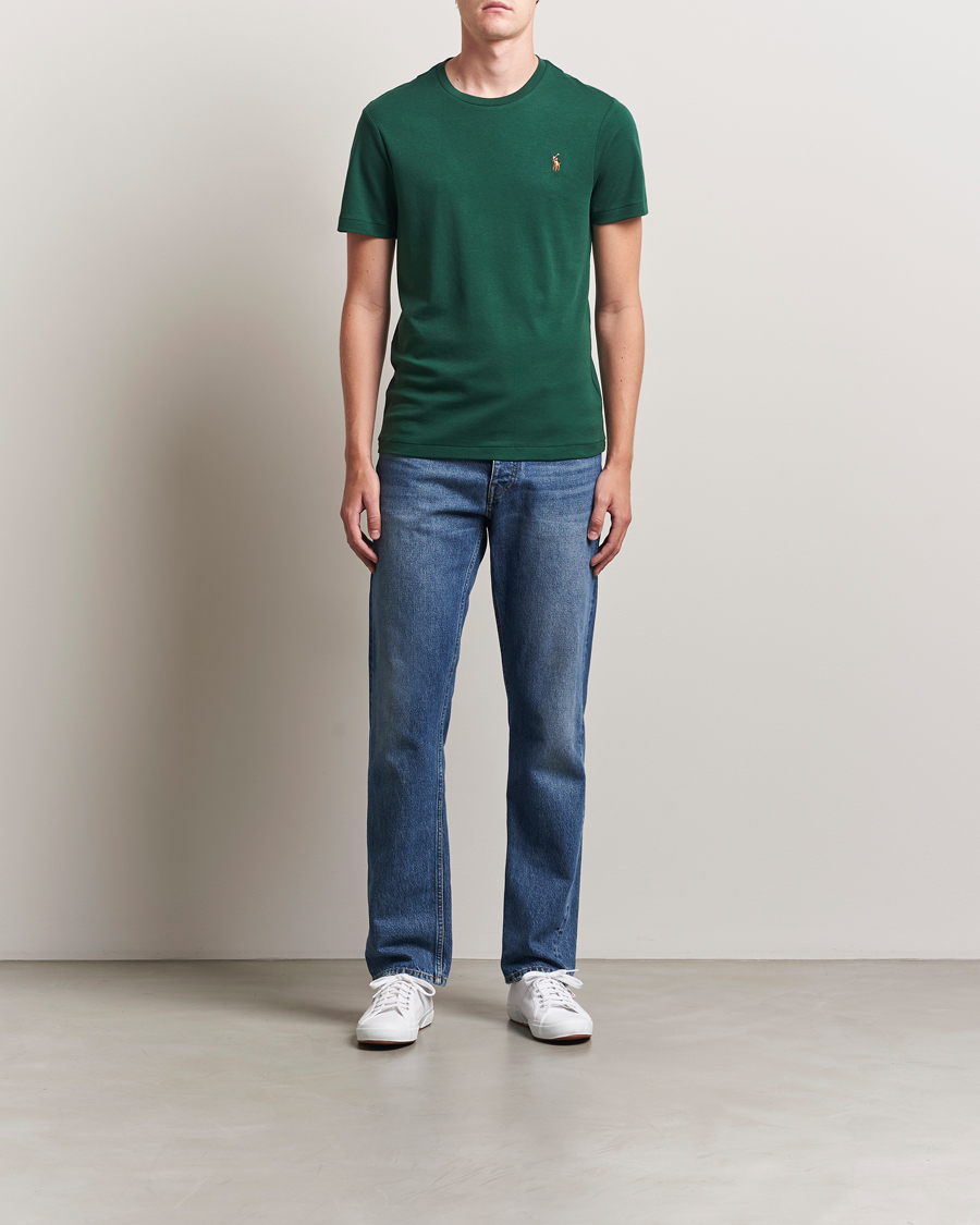 Herren | T-Shirts | Polo Ralph Lauren | Luxury Pima Cotton Crew Neck T-Shirt Vintage Pine