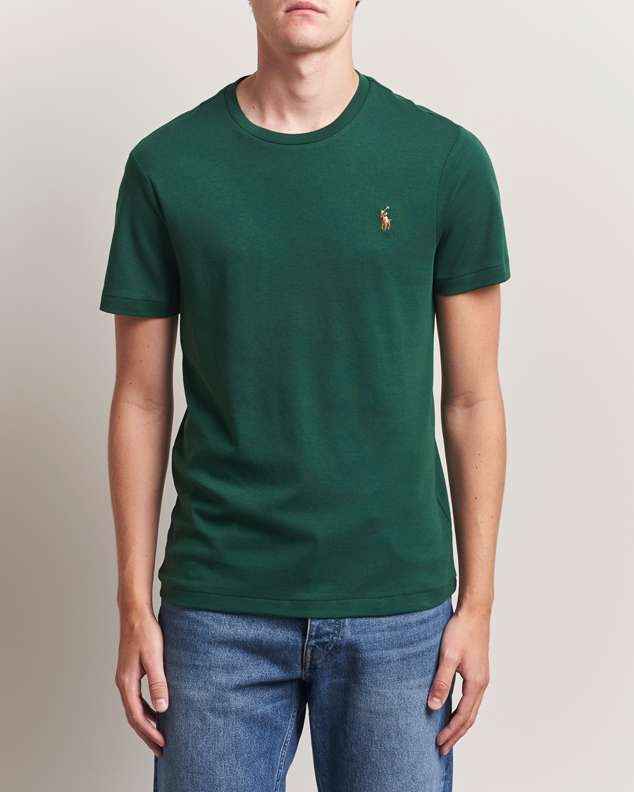 Herren | T-Shirts | Polo Ralph Lauren | Luxury Pima Cotton Crew Neck T-Shirt Vintage Pine