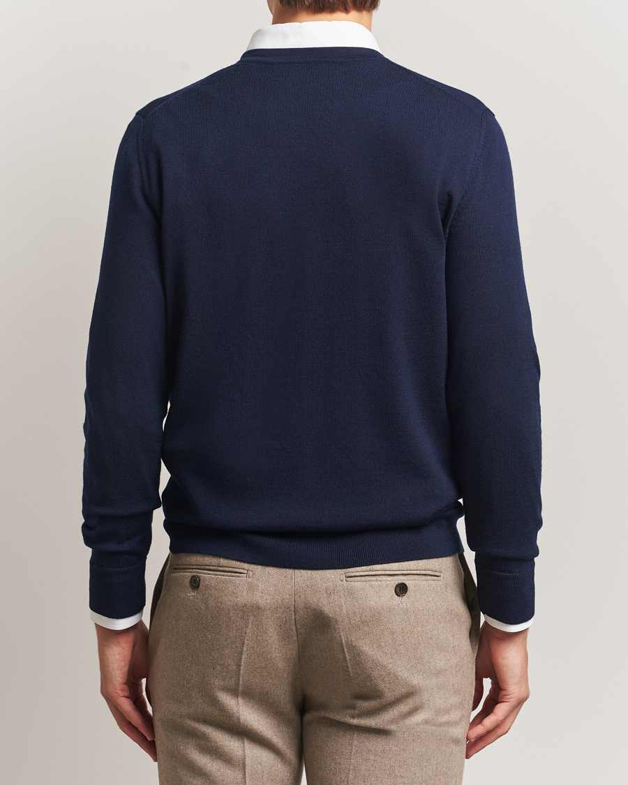 Herren | Pullover | Charles Tyrwhitt | Pure Merino V-Neck Jumper Navy