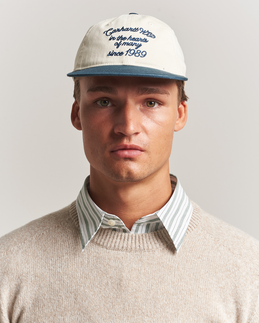 Herren | Carhartt WIP Alston Cap Natural/Deep Lagon | Carhartt WIP | Alston Cap Natural/Deep Lagon