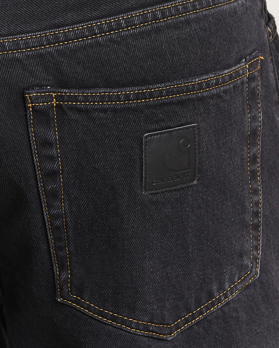 Herren | Jeans | Carhartt WIP | Aaron Pant Smith Denim Black Stone Wash