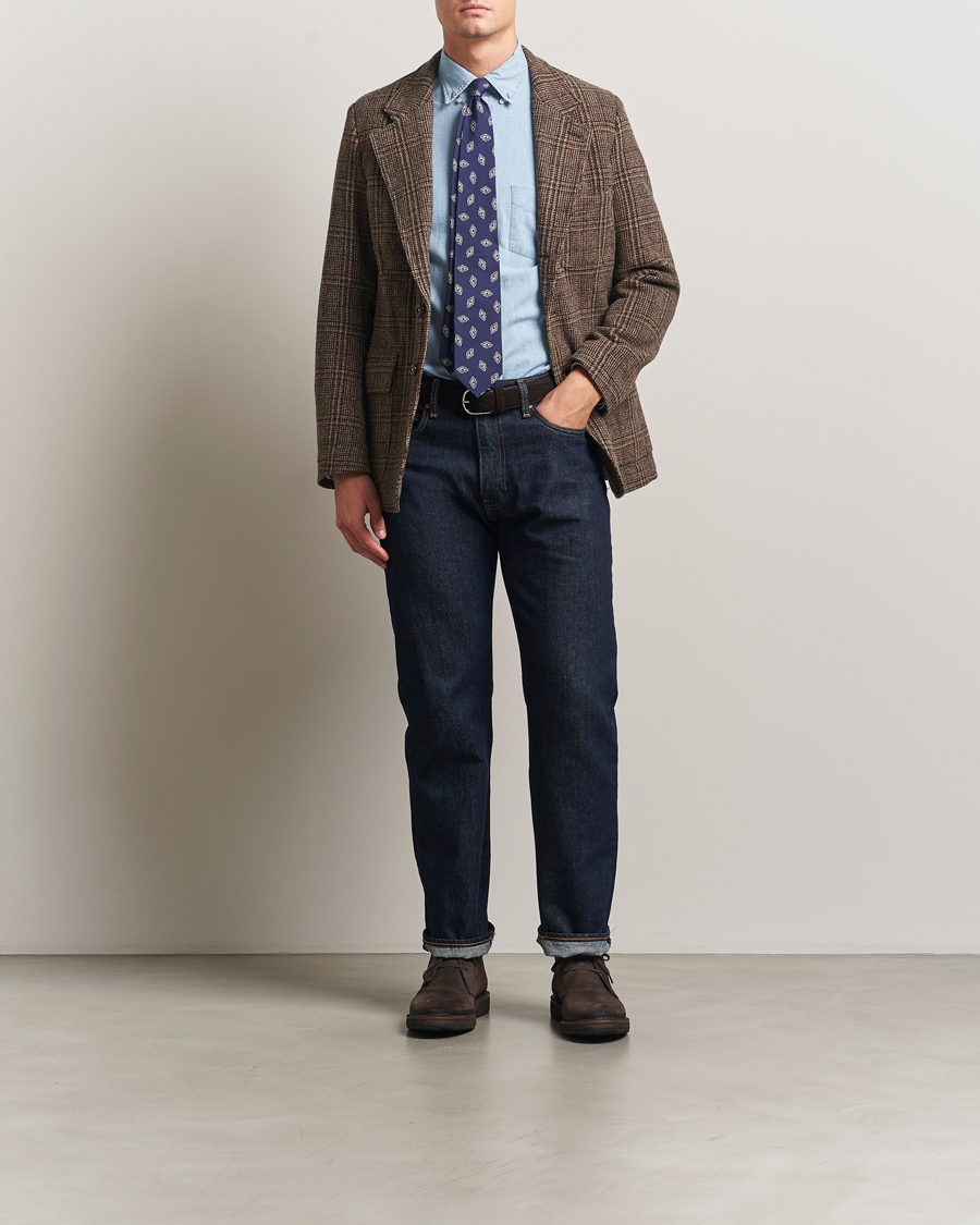 Herren | Sakkos | Drake's | MKVII Harris Tweed Blazer Brown
