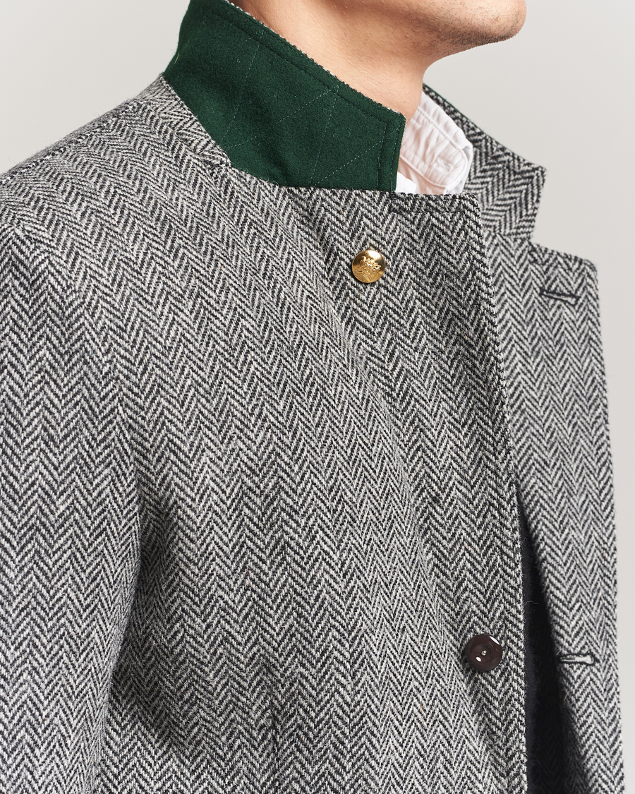 Herren | Sakkos | Drake's | MKVII Wool Herringbone Blazer Grey