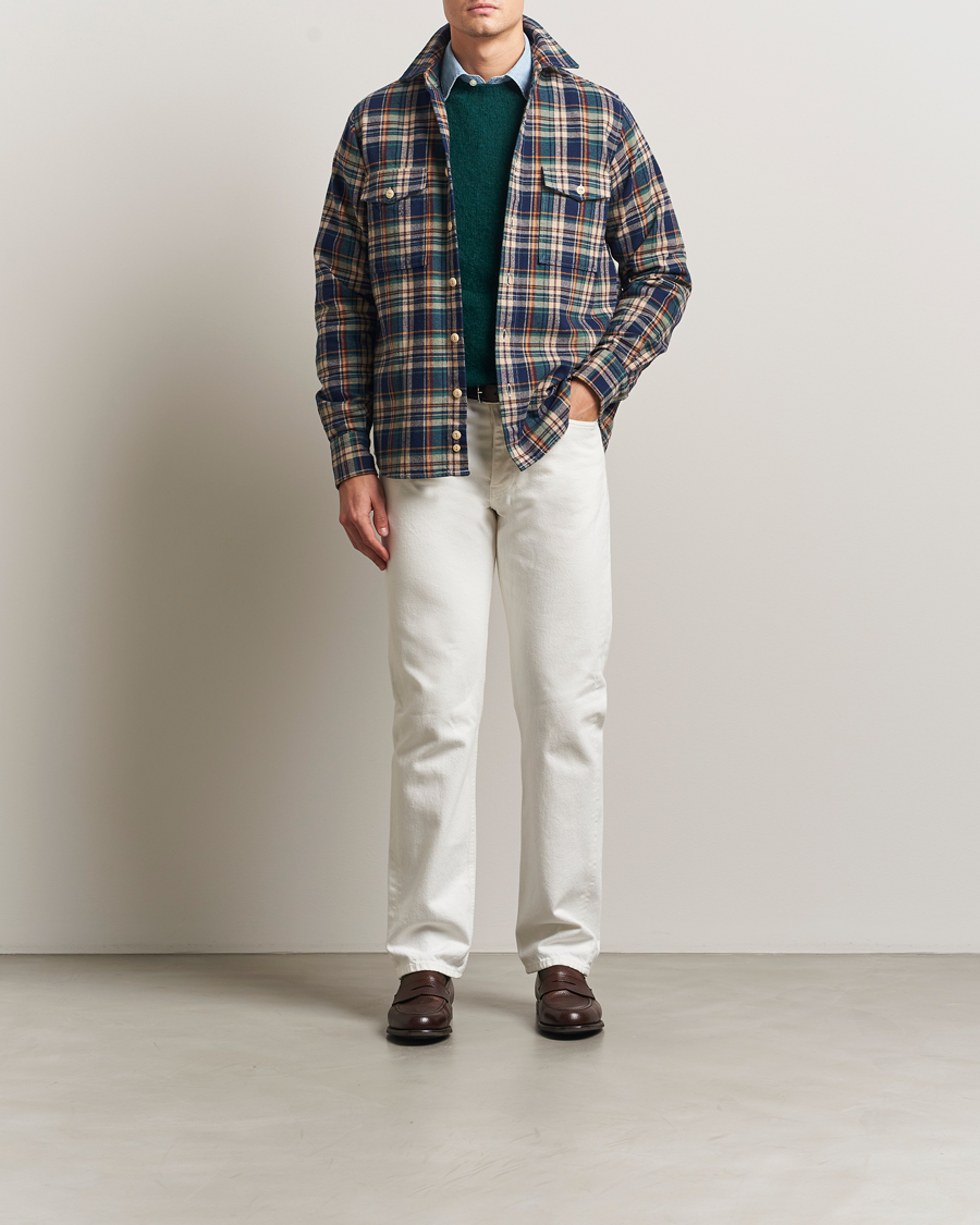 Herren | Hemden | Drake's | Check Relaxed Block Shirt Multi