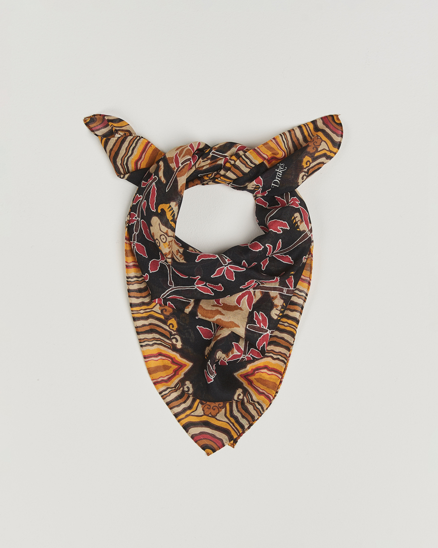 Herren | Tücher | Drake's | Tiger Bandana Black