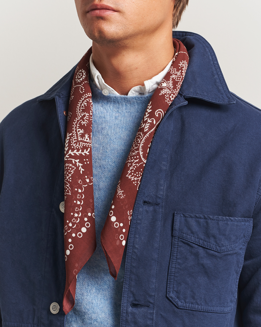 Herren | Drake's Paisley Bandana Red | Drake's | Paisley Bandana Red