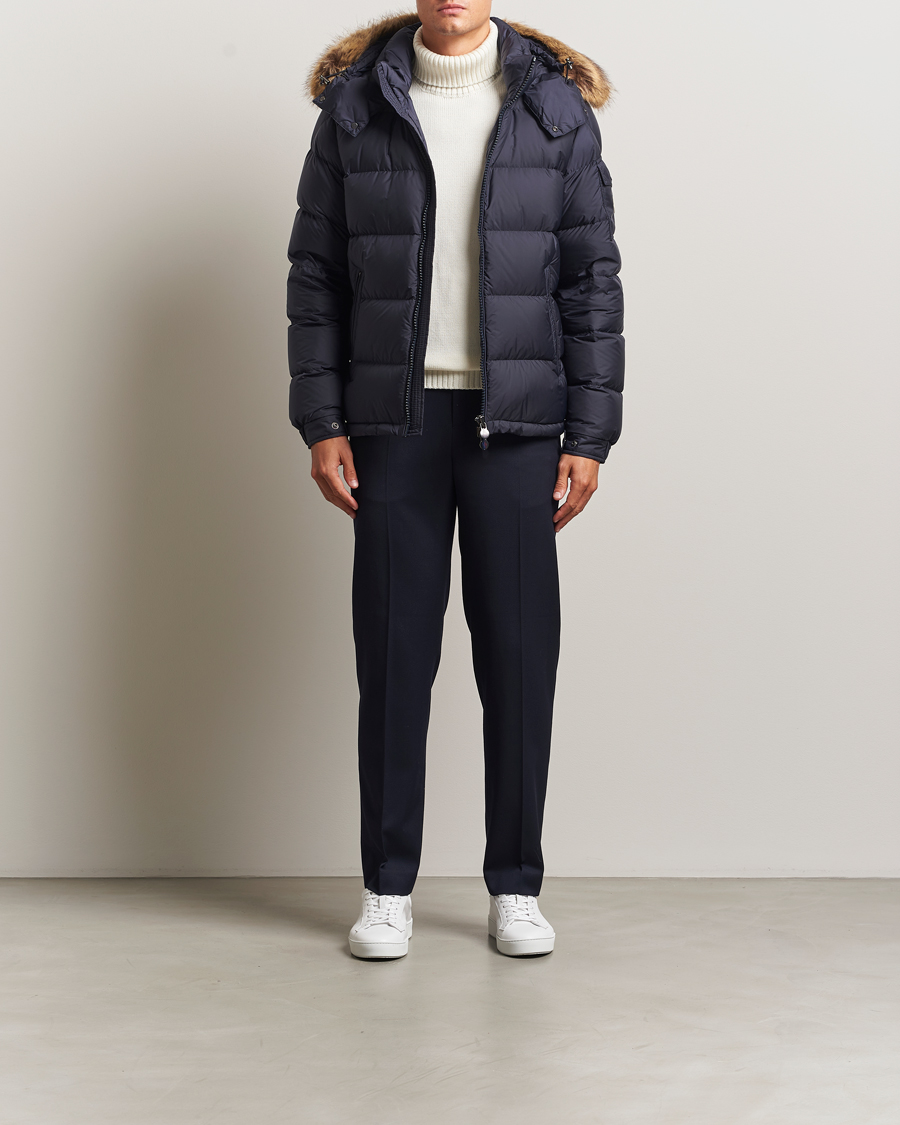 Herren | Jacken | Moncler | Maya Faux Fur Jacket Navy
