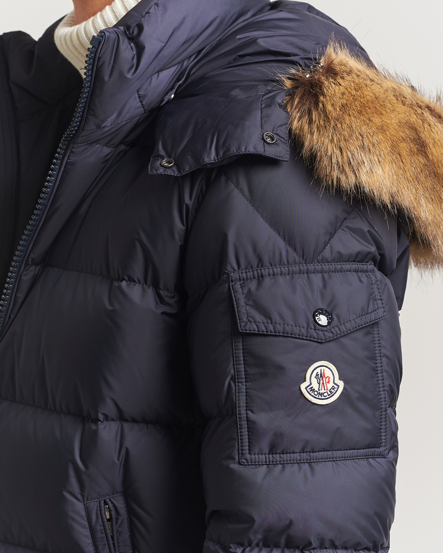 Herren | Jacken | Moncler | Maya Faux Fur Jacket Navy