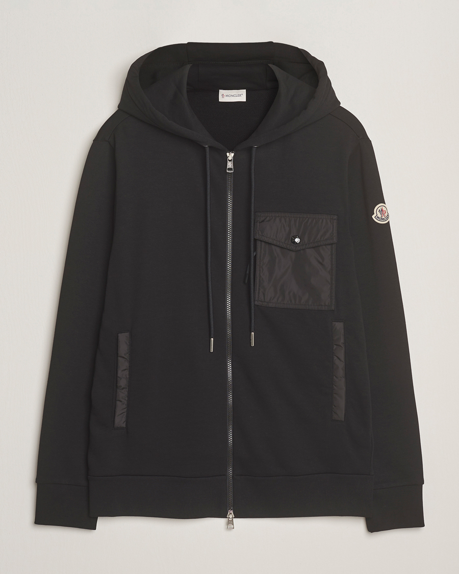 Herren | Pullover | Moncler | Full Zip Hoodie Black
