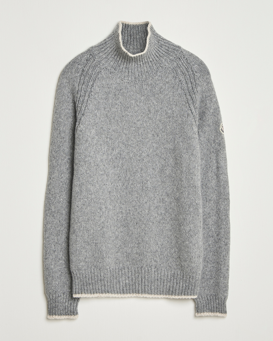 Herren | Pullover | Moncler | Wool Turtleneck Grey Melange