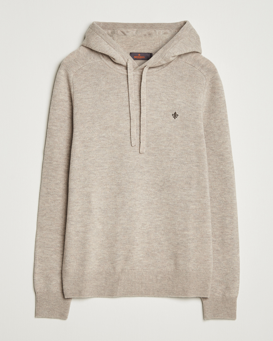 Herren | Pullover | Morris | Hertford Lambswool Hoodie Khaki