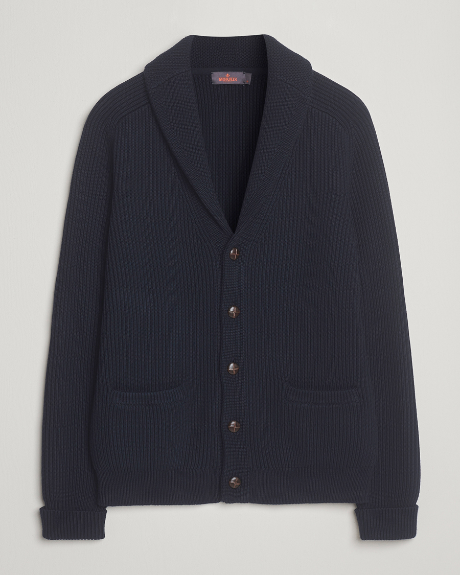 Herren | Pullover | Morris | Brayden Shawl Cardigan Navy