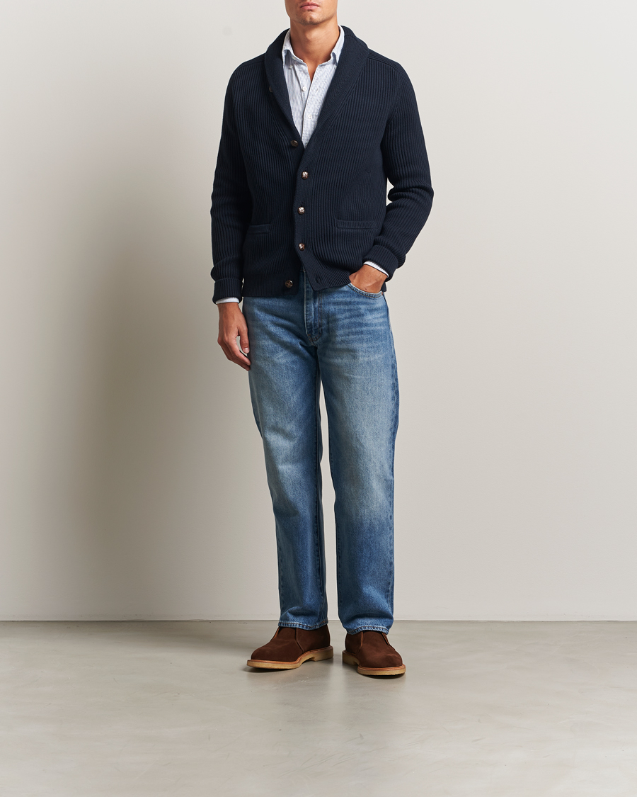 Herren | Pullover | Morris | Brayden Shawl Cardigan Navy