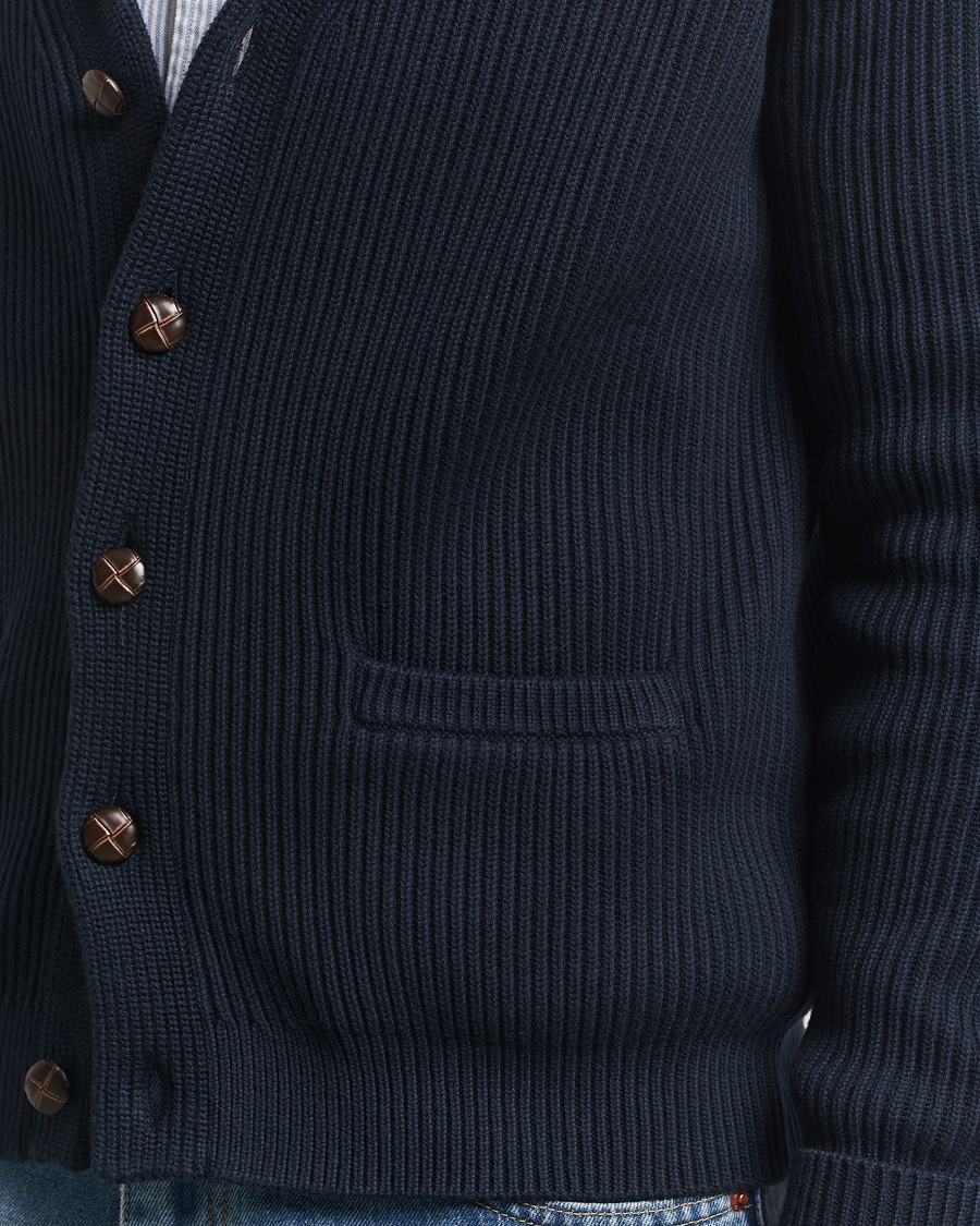 Herren | Pullover | Morris | Brayden Shawl Cardigan Navy