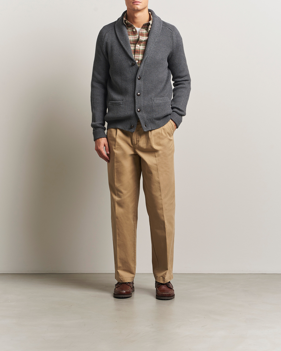 Herren | Pullover | Morris | Brayden Shawl Cardigan Grey