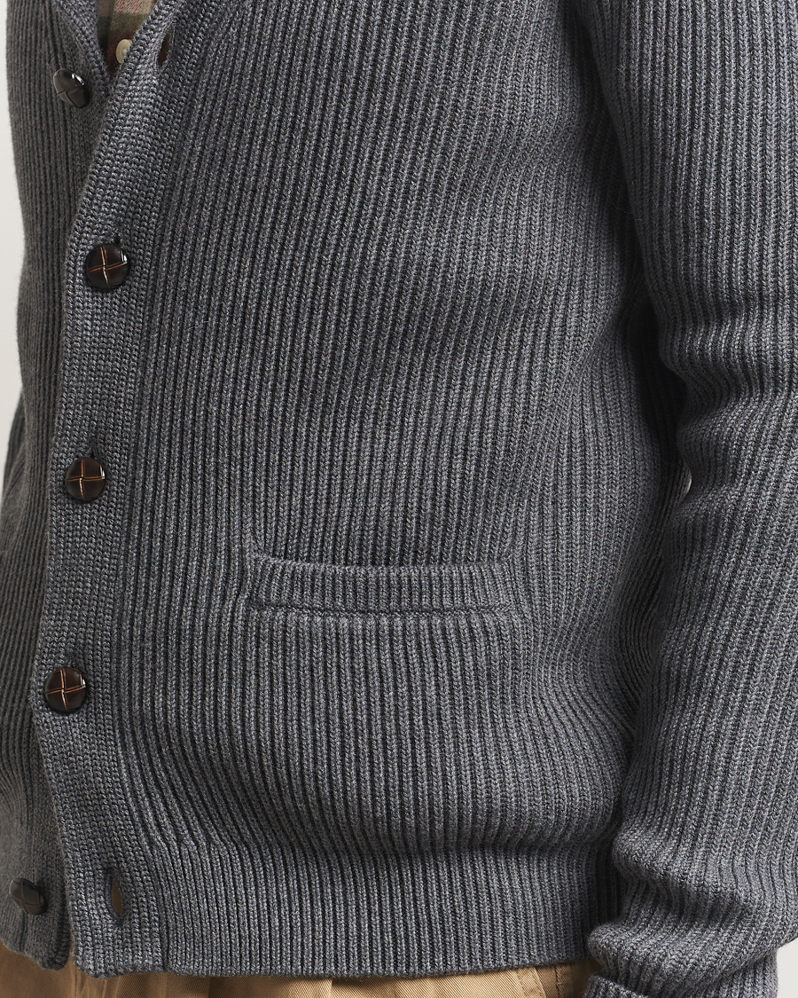 Herren | Pullover | Morris | Brayden Shawl Cardigan Grey