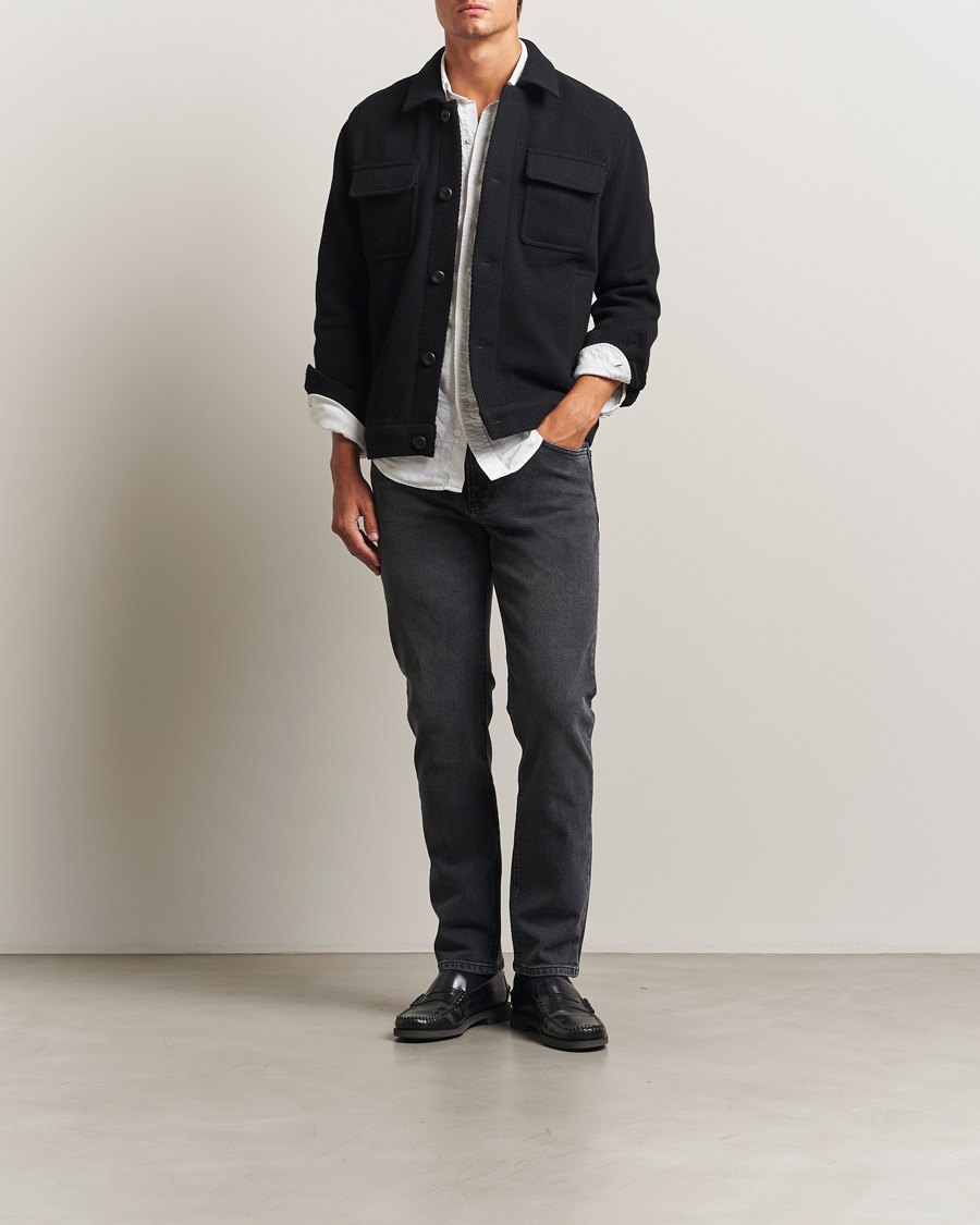 Herren | Hosen | Jeanerica | TM005 Tapered Jeans Black Overdye