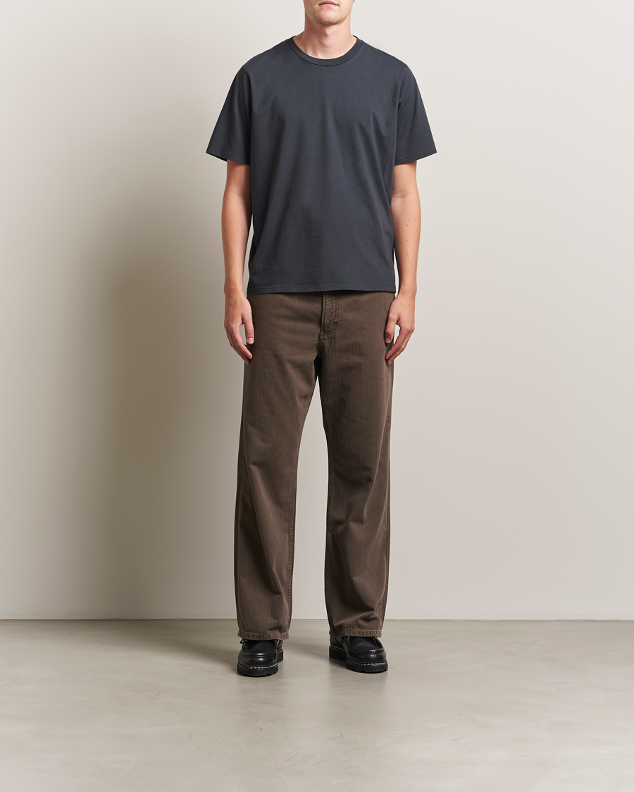 Herren | T-Shirts | Jeanerica | Delon Crew Neck T-Shirt Blue Grey