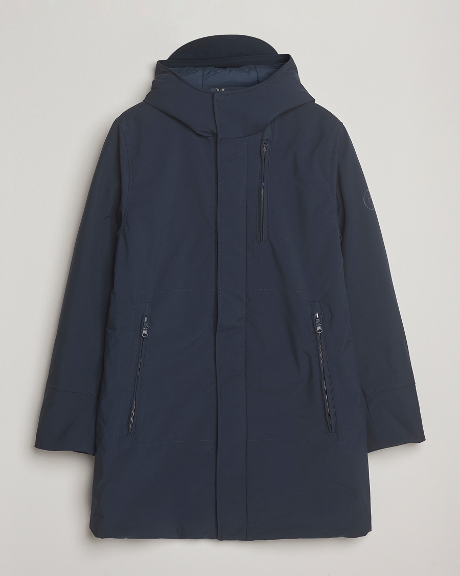 Herren | Jacken | KnowledgeCotton Apparel | Climateshell Padded Jacket Navy