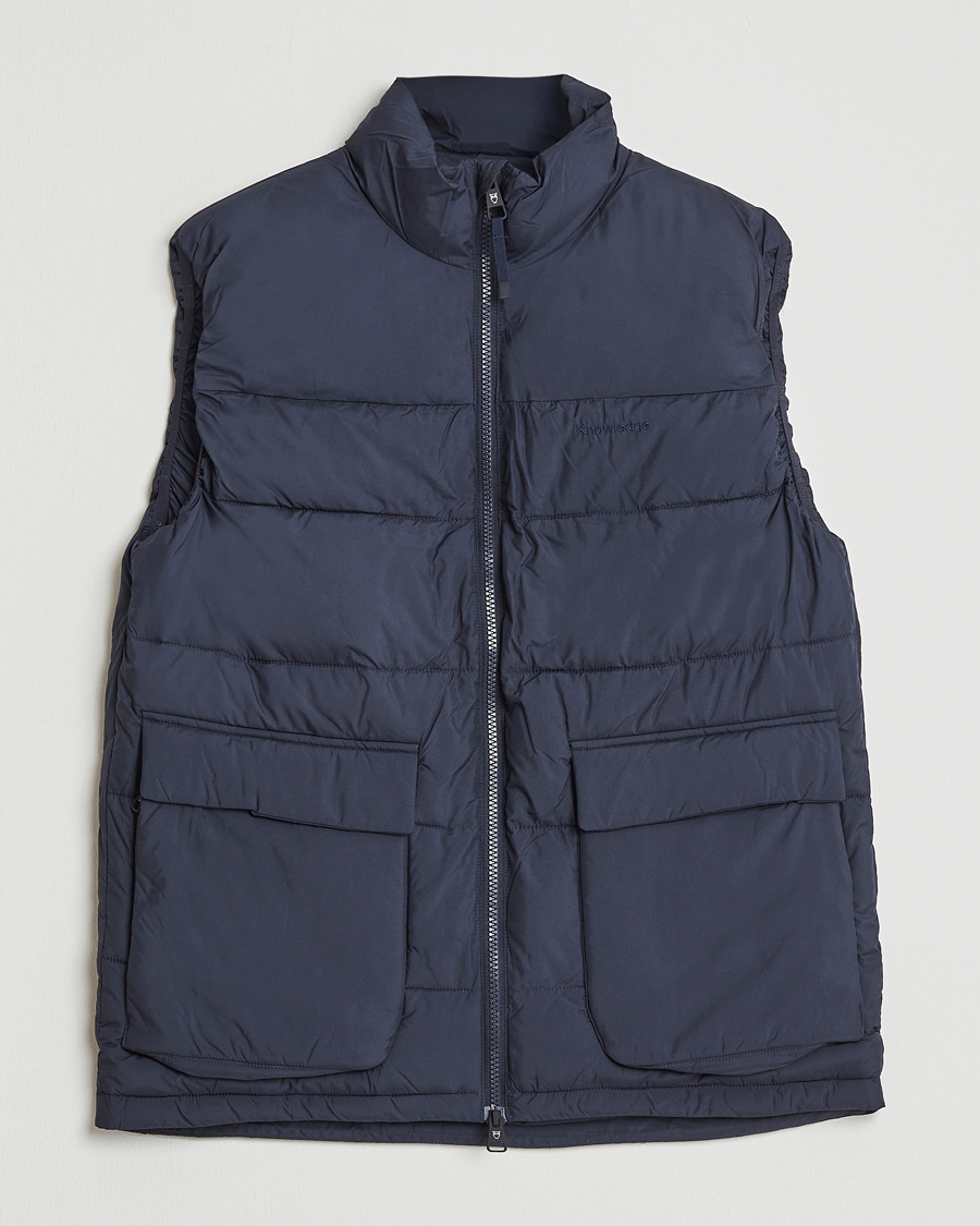 Herren | Westen | KnowledgeCotton Apparel | Puffer Vest Night Sky