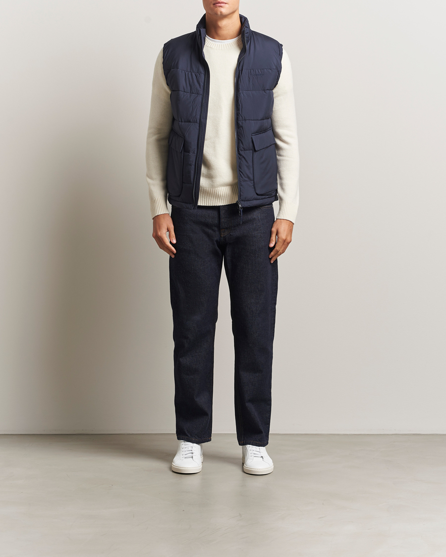 Herren | Westen | KnowledgeCotton Apparel | Puffer Vest Night Sky