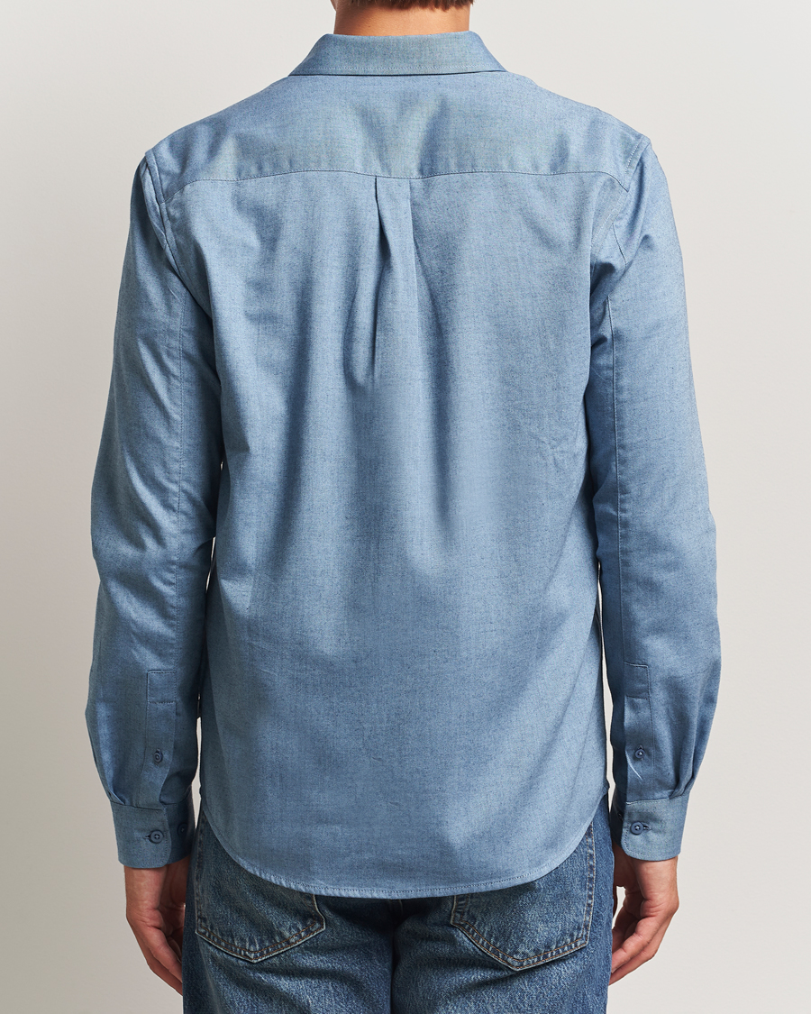 Herren | Hemden | KnowledgeCotton Apparel | Regular Fit Melange Flannel Shirt Denim