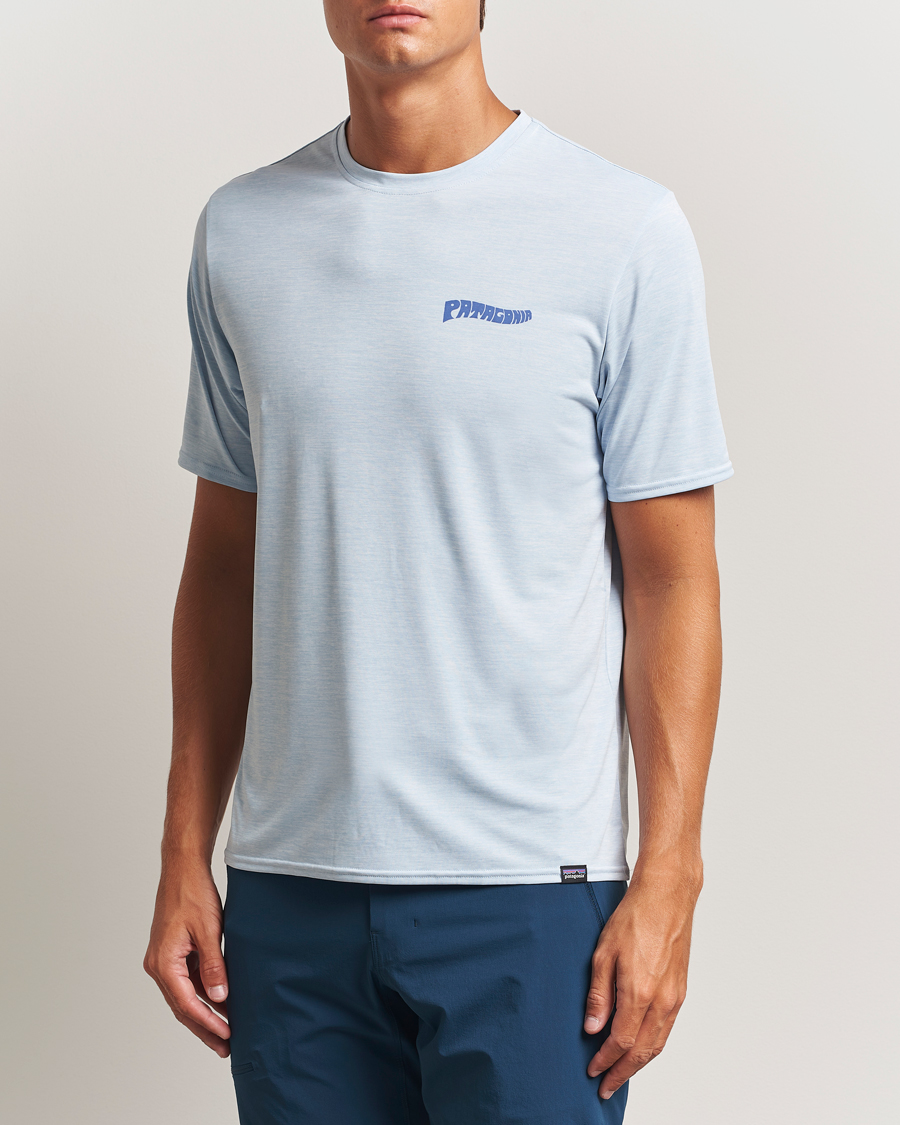 Herren | T-Shirts | Patagonia | Cap Cool Daily Graphic T-Shirt Fleck Blue