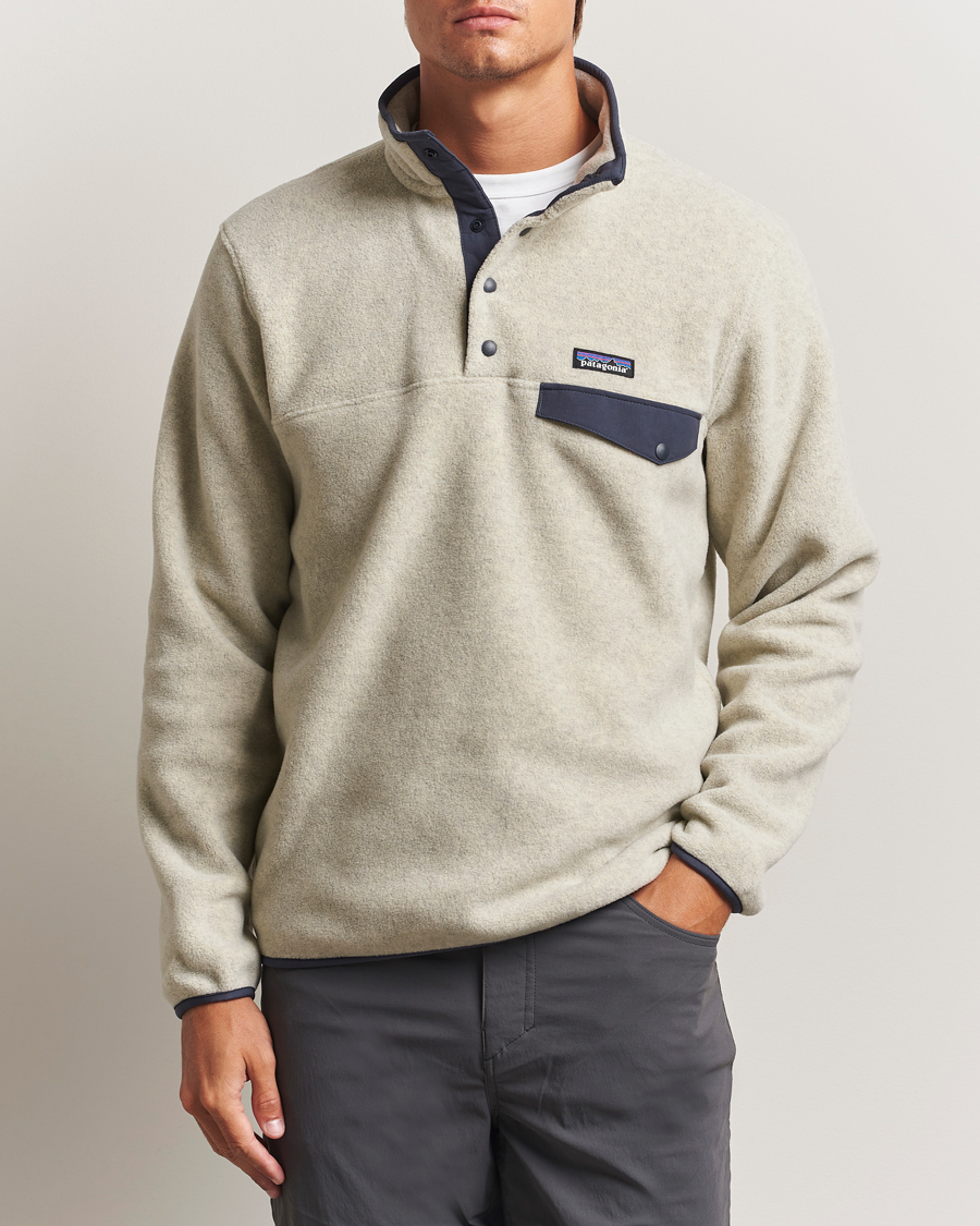 Herren | Pullover | Patagonia | Synch Snap T Half Zip Fleece Oatmeal Heather
