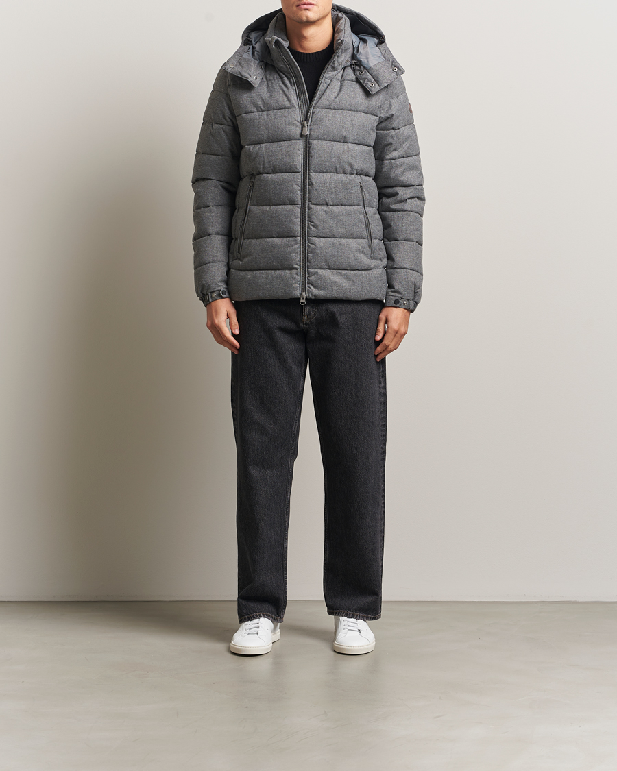 Herren | Jacken | Save The Duck | Constantin Padded Flannel Jacket Mid Grey Melange
